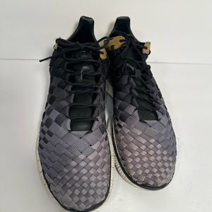 Nike Free Inneva Woven N7 Black Gold Sneaker Shoe 700904-002 Men Sz 11 Rare!!!